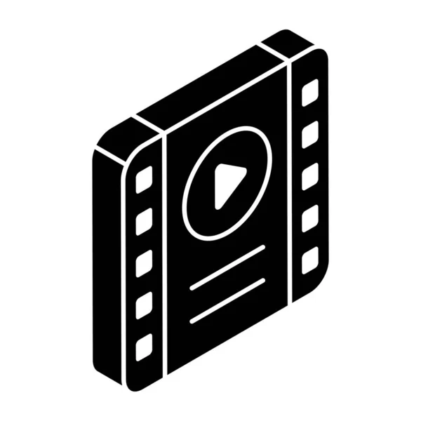 Unikátní Návrhový Vektor Video Navijáku — Stockový vektor