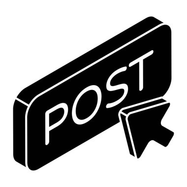 Sosyal medya paylaşımının modern tasarım simgesi 