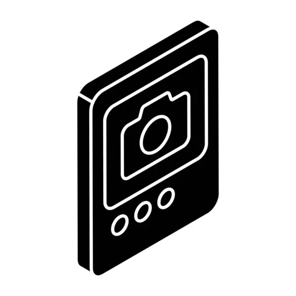 Ícone Design Exclusivo Câmera —  Vetores de Stock