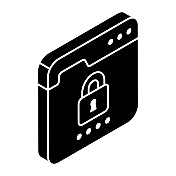 Modern Design Icon Web Security — Image vectorielle