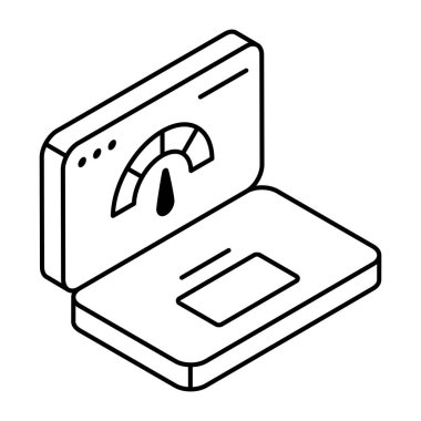 Sistem hız optimizasyonunun modern tasarım simgesi 