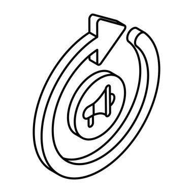 Benzersiz bir tasarım ikonu. 