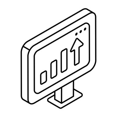 Çevrimiçi veri analizlerinin premimium indirme simgesi 