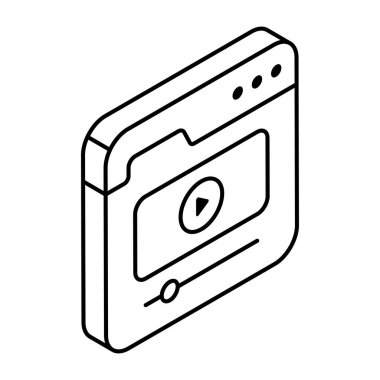 Web videosunun premimium indirme simgesi 