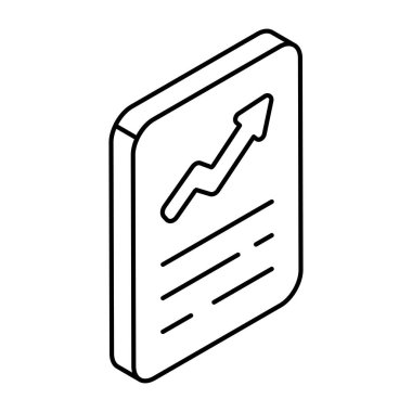 İş raporunun mükemmel tasarım simgesi 