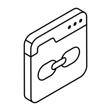 Bağlı web sitesinin simge tasarımı 