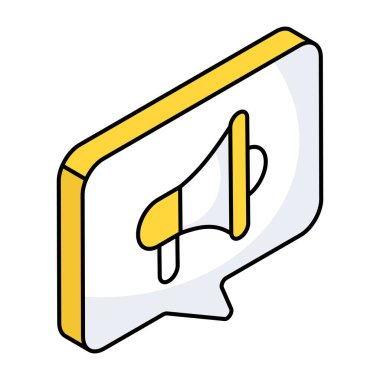 Pazarlama sohbetinin simge tasarımı 