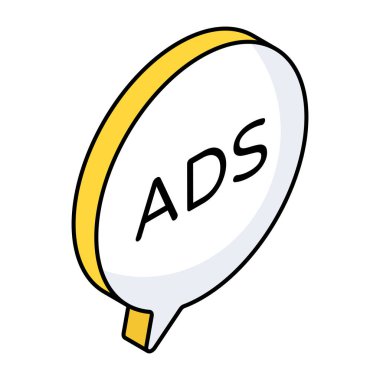 Reklam sohbetinin premimium indirme simgesi 