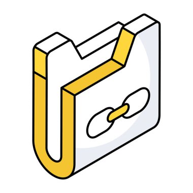 Bağlı dizinin düzenlenebilir tasarım simgesi 