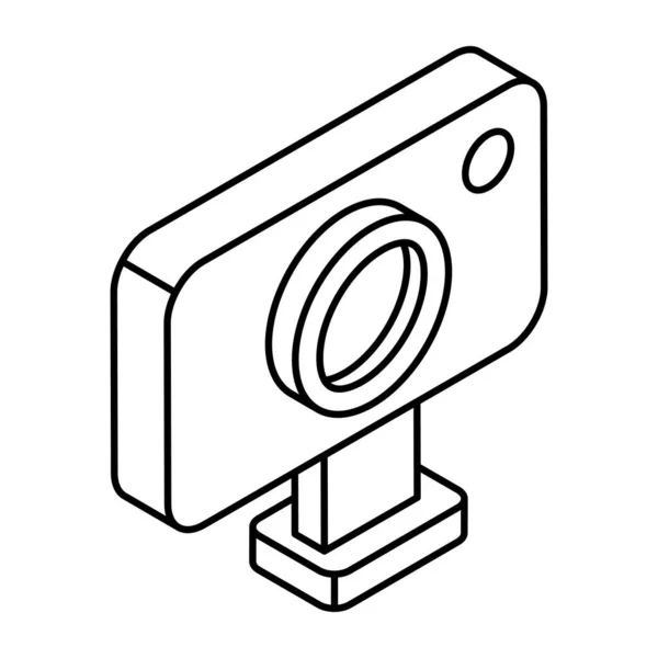 Ícone Tecnologia Moderna Webcam —  Vetores de Stock