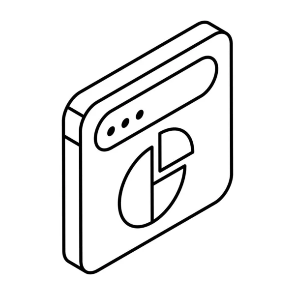 Ein Icon Design Für Webstatistiken — Stockvektor