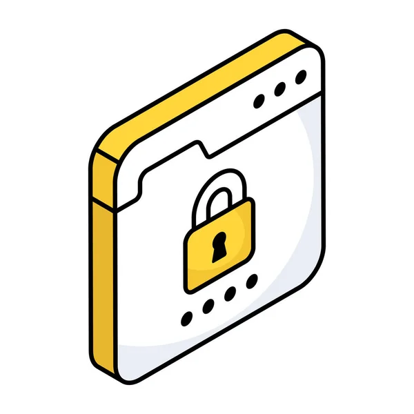 Modern Design Icon Web Security — Stockový vektor