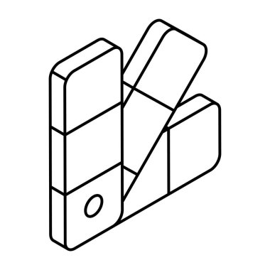      A creative design vector of paint swatches 