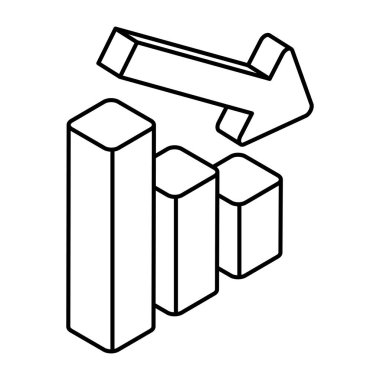 Zarar grafiğinin premium indirme simgesi 