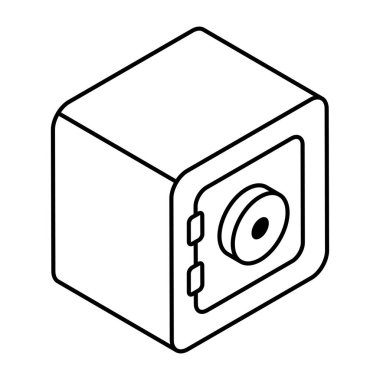 Banka dolabının düzenlenebilir tasarım simgesi