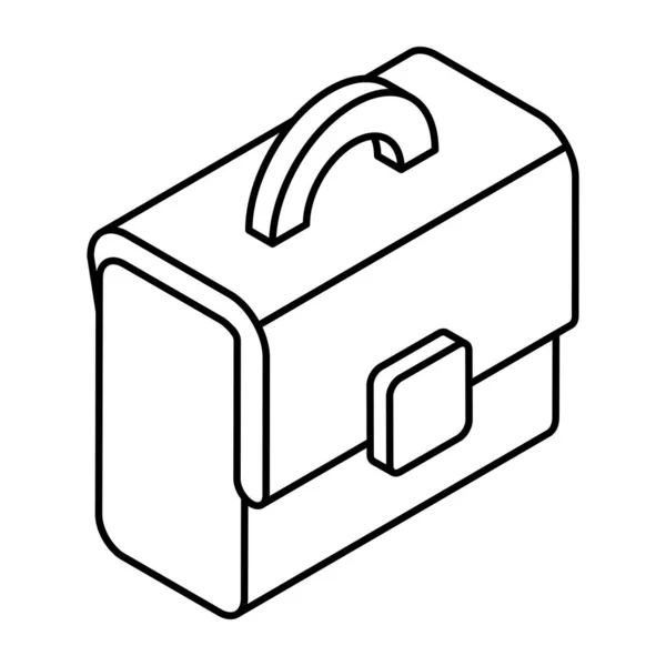 Vector Design Bag Linear Icon — Stock Vector
