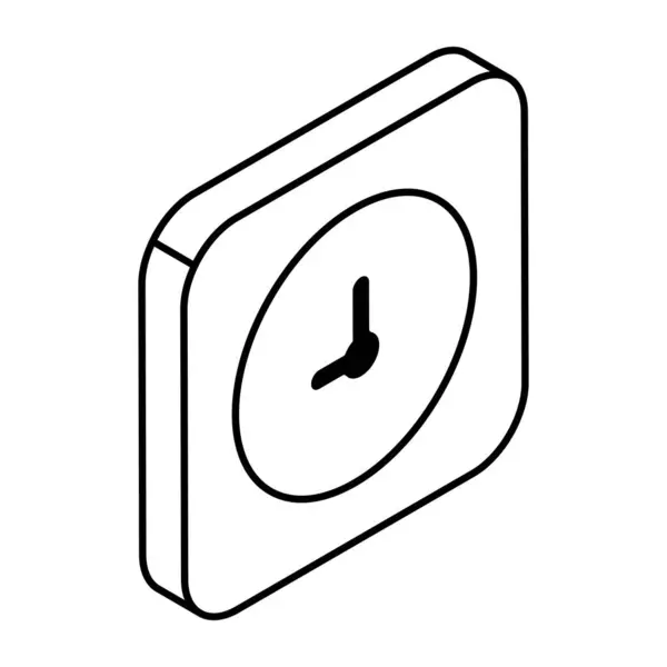 Ícone Design Relógio Parede — Vetor de Stock