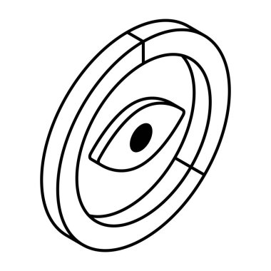 Analitik izleme için yaratıcı bir tasarım simgesi