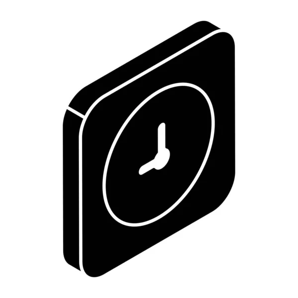 Icono Diseño Reloj Pared — Vector de stock