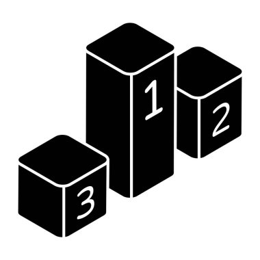 Sıralama podyumunun bir simge tasarımı