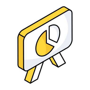 İş sunumunun premimium indirme simgesi