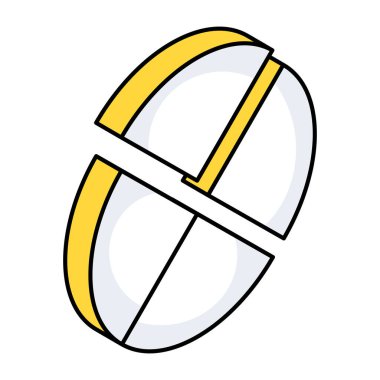 Pasta grafiğinin bir simge tasarımı 