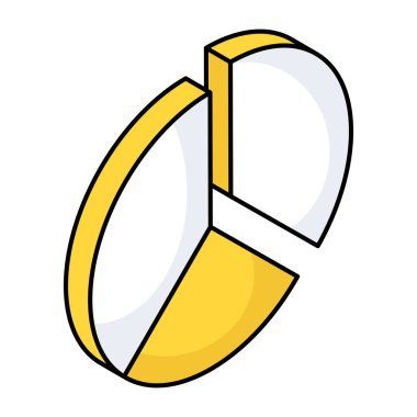 Dilim grafiğinin premium indirme simgesi 