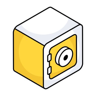 Banka dolabının düzenlenebilir tasarım simgesi