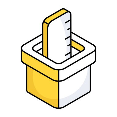 Ölçek düz tasarım simgesi 