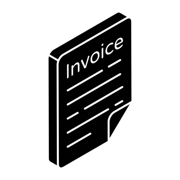 Unique Design Icon Invoice — Image vectorielle