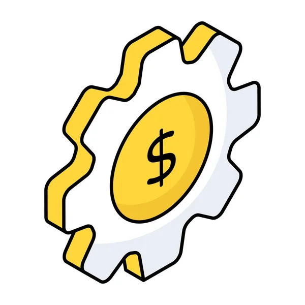 Icono Diseño Moda Gestión Del Dinero — Vector de stock