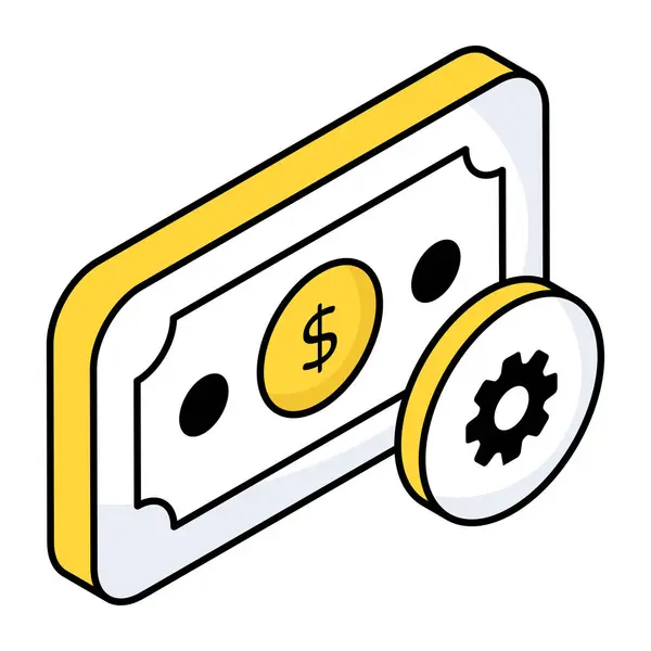 Trendy Design Icon Money Management — Stockový vektor