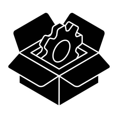 Trendy design icon of parcel management 