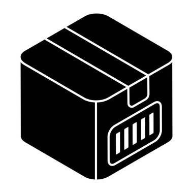 Düzenlenebilir bir karton tasarım simgesi