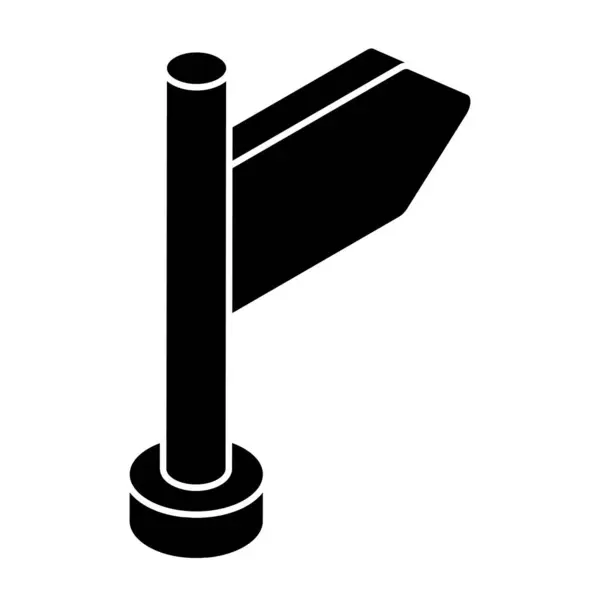 Idealna Ikona Projektowania Tablicy Drogowej — Wektor stockowy