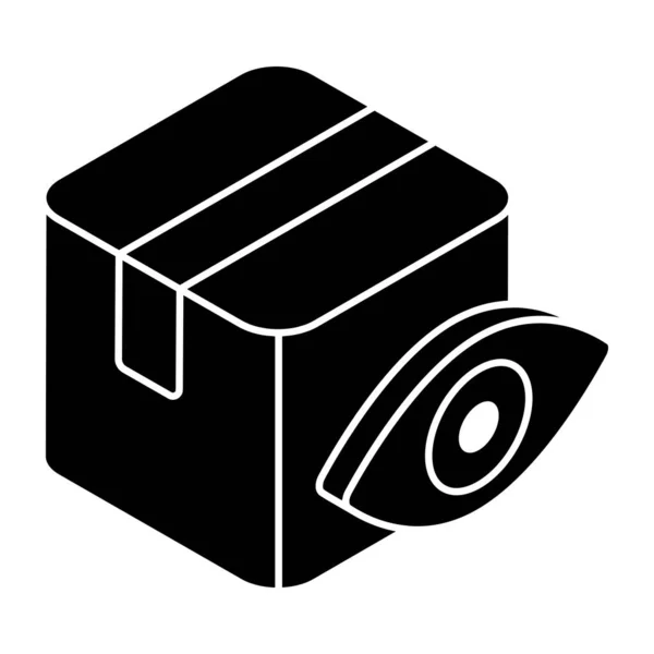 Icono Diseño Único Monitorización Paquetes — Vector de stock