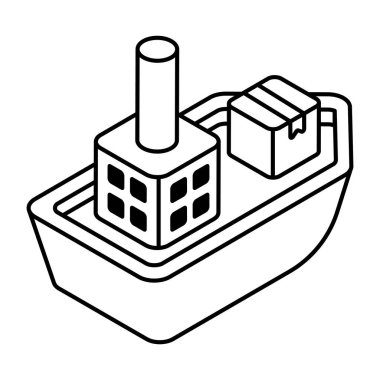 Kargo teknesinin en iyi indirme simgesi