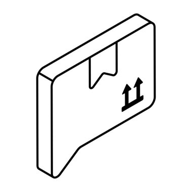 Paketin düzenlenebilir tasarım simgesi 