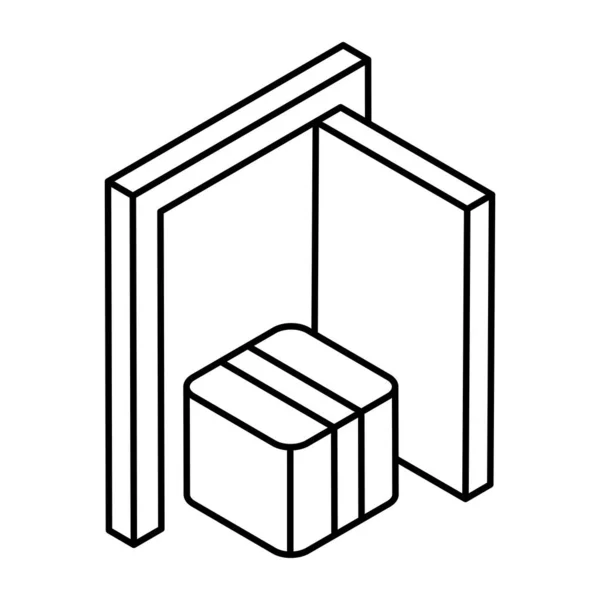 Conceptual Design Icon Door Delivery — Stockvector