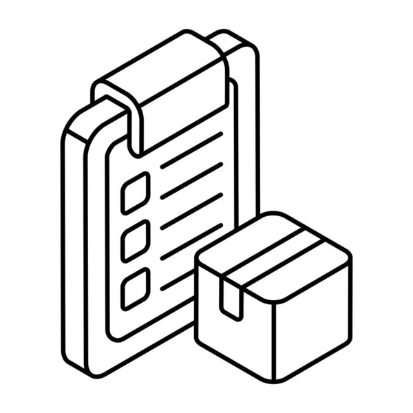 Perfect Design Icoon Van Logistieke Lijst — Stockvector