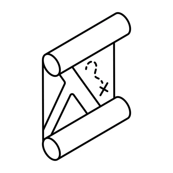Modern Design Icon Scroll Letter — Stockvector