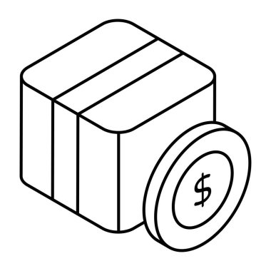 Kartonda elmas, değer önerisi simgesi 