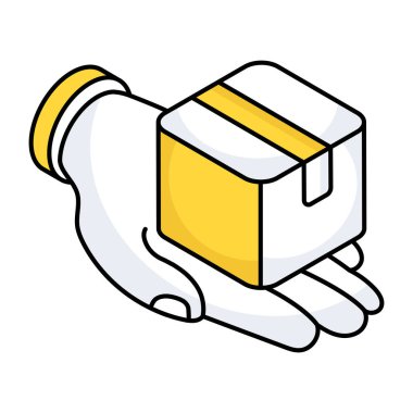 Kartonda elmas, değer önerisi simgesi 