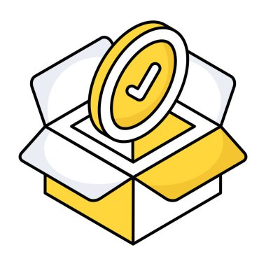 Kartonda elmas, değer önerisi simgesi 