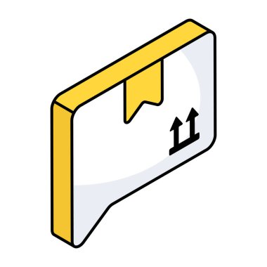 Kartonda elmas, değer önerisi simgesi 