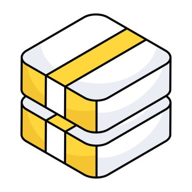 Düzenlenebilir bir karton dizayn simgesi