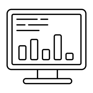 An icon design of online data analytics 