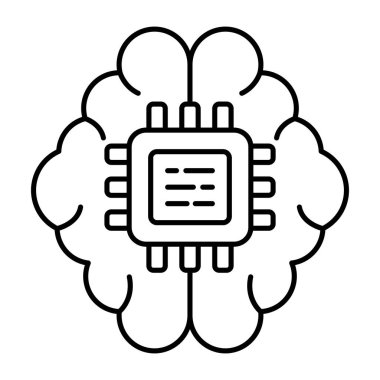 Beyin işlemcisinin mükemmel tasarım simgesi