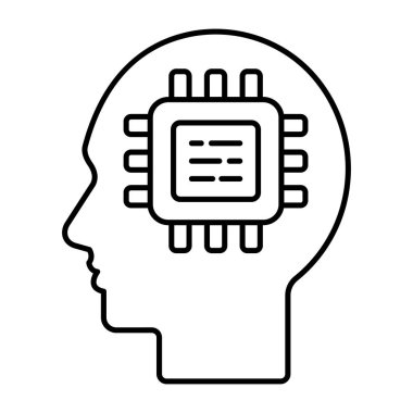 Beyin işlemcisinin mükemmel tasarım simgesi