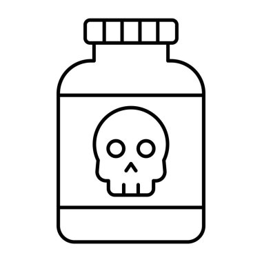 Zehrin kavramsal düz tasarım simgesi 